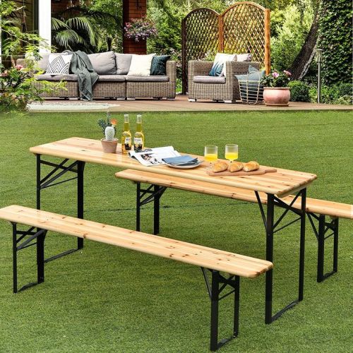 Quadrate Picnic Table 2024 New Cheap Modern Aluminium Slatted Furniture Metal Restaurant Coffee Shop Garden Patio Outdoor Table Supplier