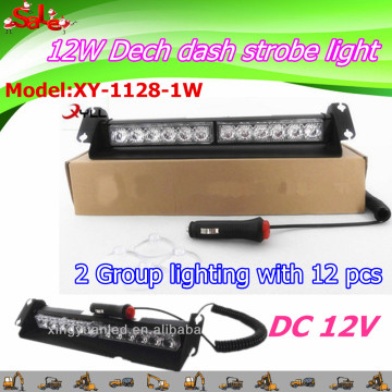 12W Strobe dash deck light , flashing outdoor windows mount light
