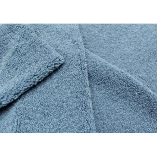 100% polyester Sherpa-liknande fleece varp-stickat tyg