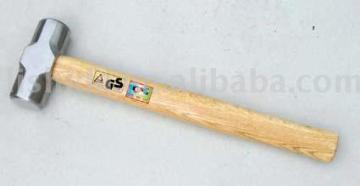SLEDGE HAMMER WITH WOODEN HANDLE
