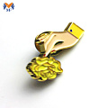 Fancy Design Metal Finger Pin Badge For Bags