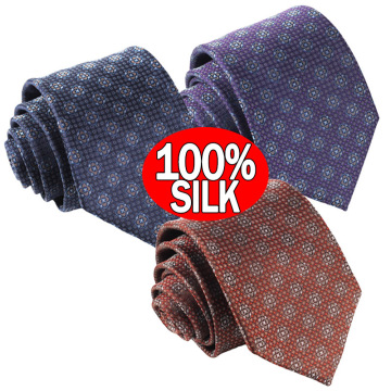 Factory Wholesale Custom OEM Handmade Silk Floral Pattern Neckties for Men