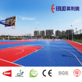 Enlio outdoor basketball court tiles with FIBA