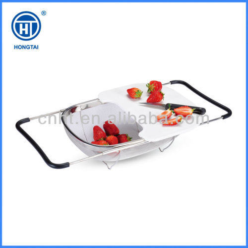 Durable flexible basket with double rim