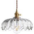 Clear and transparent glass dining table pendant light