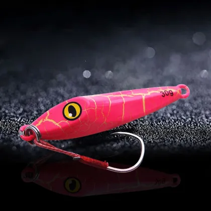 Ikuda Jumping Iron Metal Bait for Carp Fishing with Assist Hook