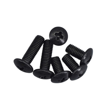 class 12.9 black oxide coating Cross recessed mushroom head screws
