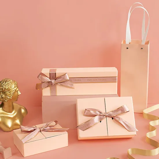 Custom Packaging Decorative Gift Boxes With Ribbon