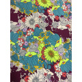 Flower Design Polyester Bubble Crepe Printing Fabric