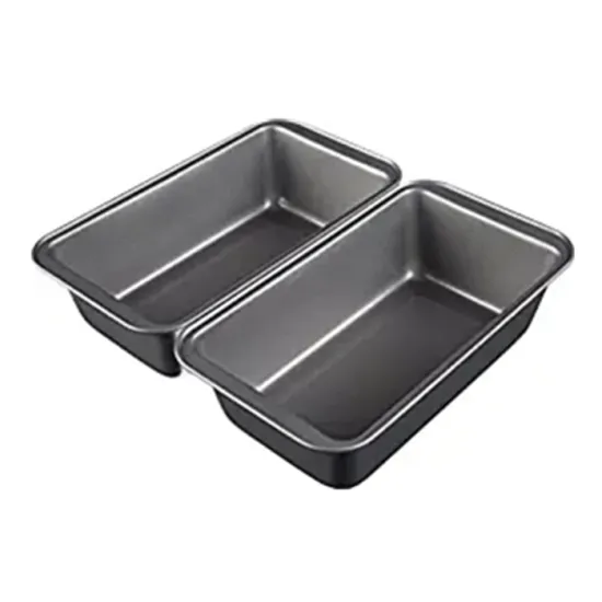 Quality Set of 2 Baking Bread Loaf Pans