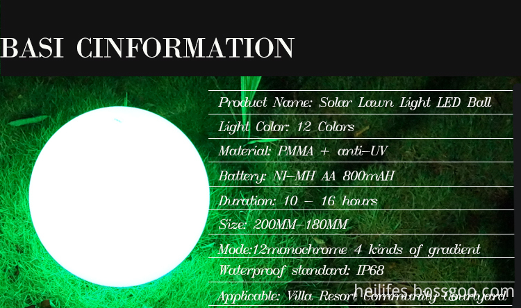 Waterproof Solar Lawn LED Land