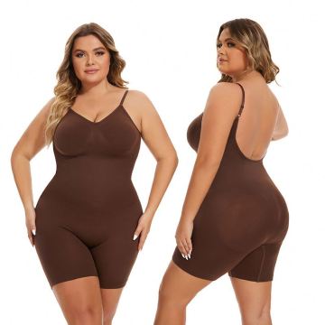 High Quality Plus Size Full Body Slimming Bodysuit with Open Crotch for Women - Butt Lifter and Shaper