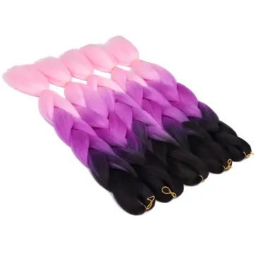 Jumbo Braiding Hair Wholesale 100g African Crochet Braids Hair 24 Inch Synthetic Hair Extensions  Jumbo Ombre