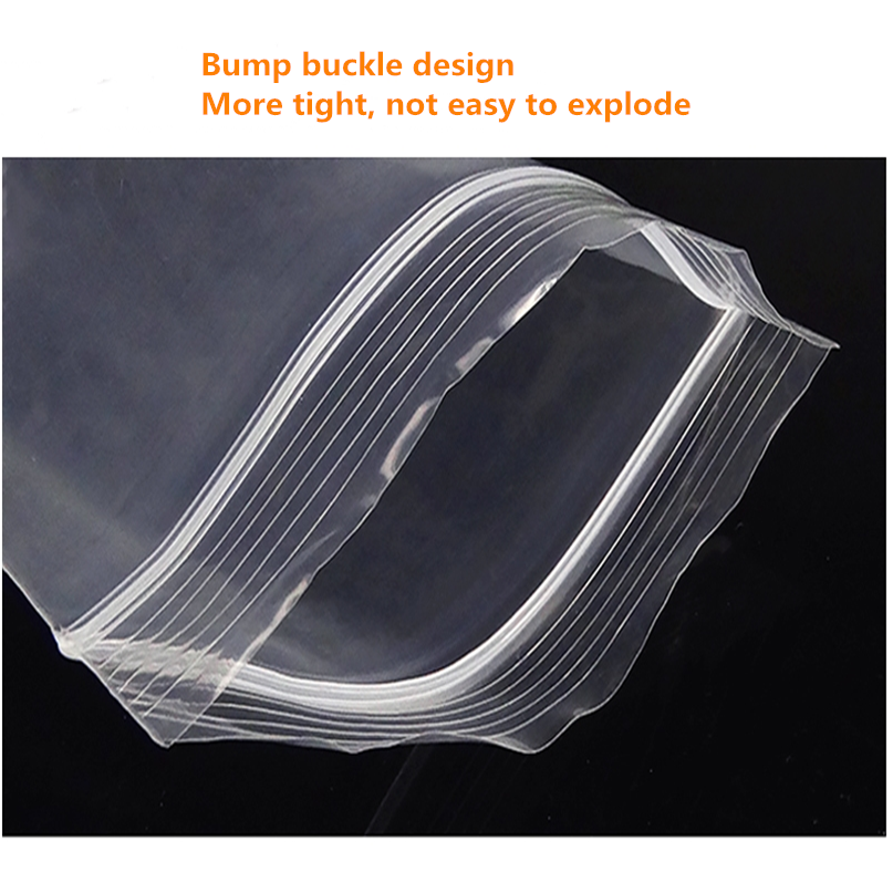 Wholesale plastic polyethylene LDPE zip lock transparent PE reclosable ziplock bag