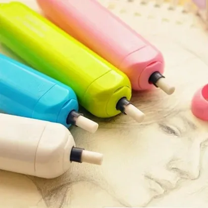 Eraser Sketch Battery Operated Eraser Electric Eraser Automatic Eraser School Supplies Stationery Child Gift Material Escolar