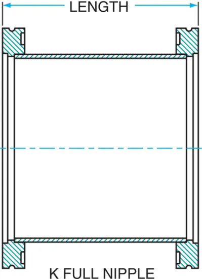 ISO-K DN160 Full Nipple Stainless Steel