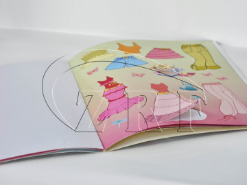 Professional Frency Cartoon Children Sticker Book