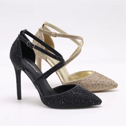 Soft Leather Comfortable Ladies' High Heel Shoes with Pointed Toe