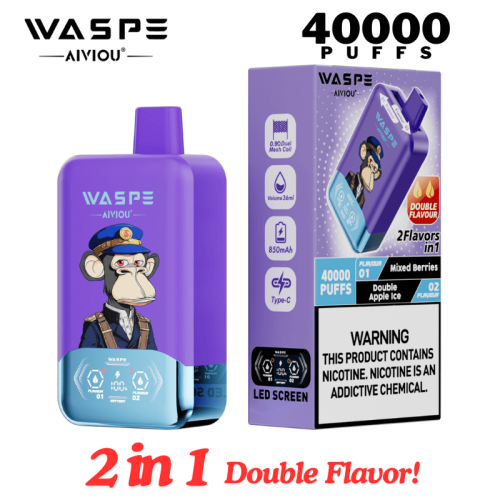 WASPE 40k 40000 Puffs Screen Rechargeable Disposable Vapes