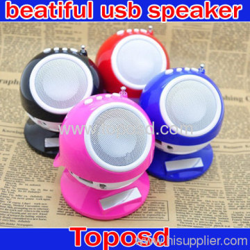 New Design Mini Usb Speaker With Tf Card And Usb Disk Fm Radio Led Display Sg-980 