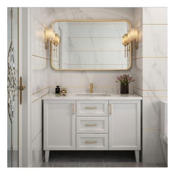 Led Bathroom Vanity Mirror with Shelf and Lights Set