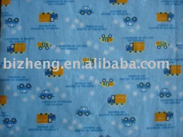 100% Cotton printed Flannel for baby cloth and blanket