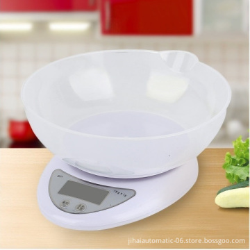Plastic Bowl Balanced Diet Kitchen Weighing Scales - Digital Food Scale