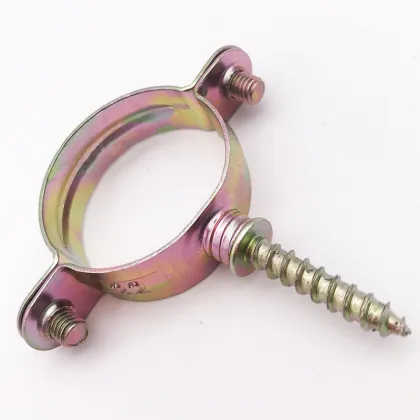 Steel Small Pipe Clamps Single Quick Pipe Clip for Kitchen and Home Pipe Support