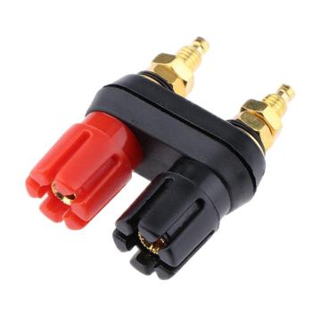 Dual Binding Post Speaker Plug Jack Audio Connector