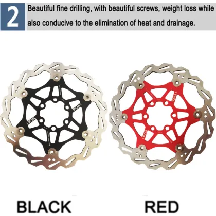 Bicycle Hydraulic Brake Pad MTB Floating Disc Brake Rotor 160mm Ultralight 83g Alloy Bicycle 6"Float Rotors brake Bicycle parts