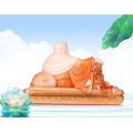 White Marble Reclining Maitreya Buddha