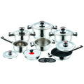 Stainless Steel Cookware Set with Non-Stick Frypan