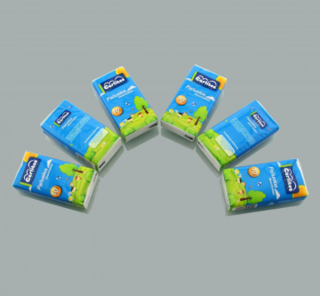 Pack of ten pocket tissues for going out