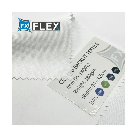 ECO-Friendly FLFX 180gsm White Backlit Banner for Light Box