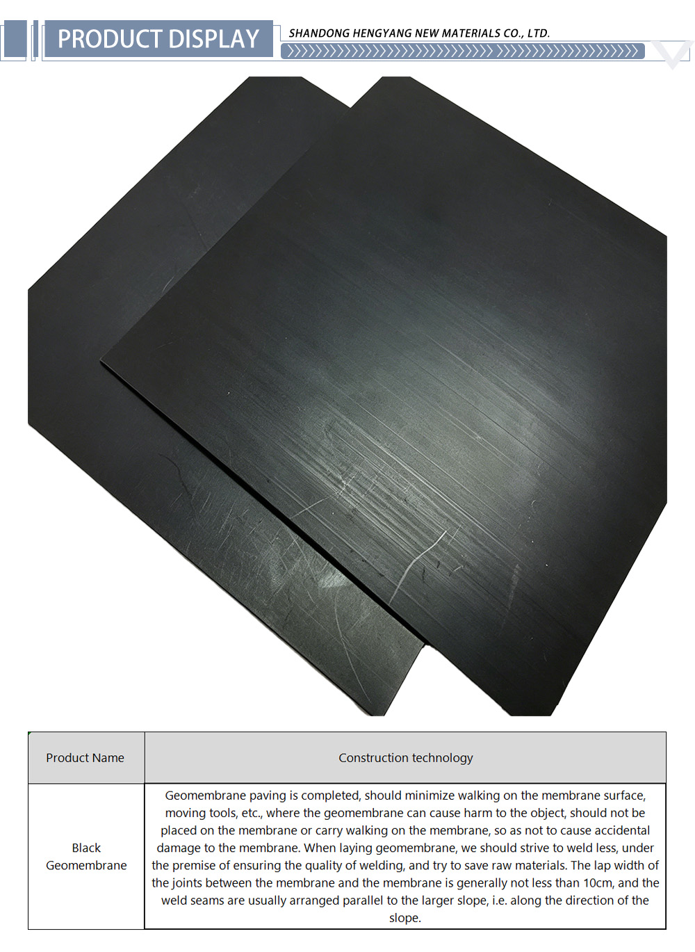Black Geomembrane 41-X