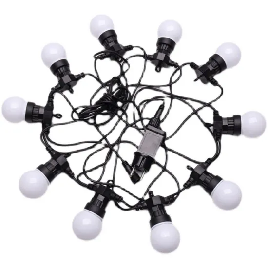 Solar-Powered G50 LED String Lights - Warm White & Colorful Holiday Wedding Decor with 4 Lighting Modes