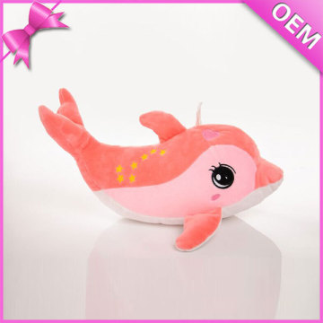 Lovely pink dolphin plush toy stuffed animal from china