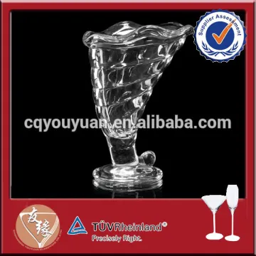 350ml special ox horn design ice cream cup