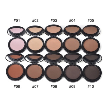 Private Label Face Make -up: HD Foundation Compact gepresstes Pulver - 10 Farben, 3 Jahre Haltbarkeit, 12g