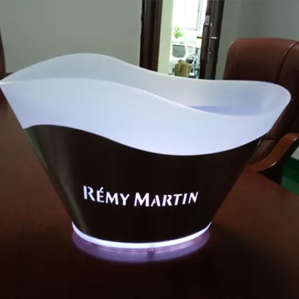 plastic led wine bucket stand