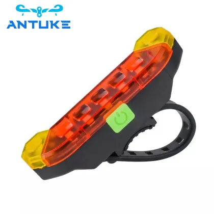 USB Portable Rechargeable Bicycle Tail Light for Night Riding Safety