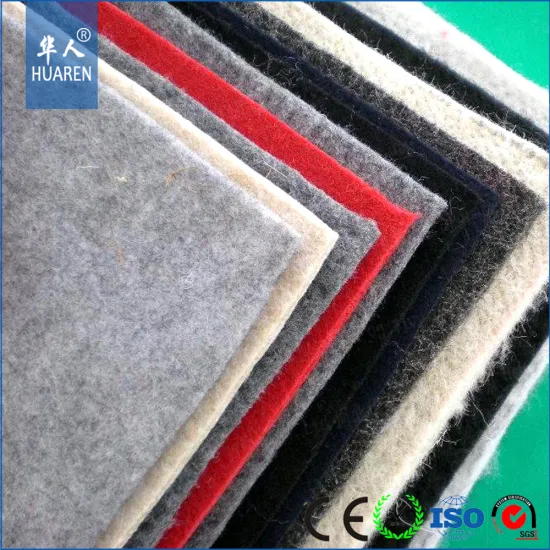 factory gray polyester felt fabric for industry