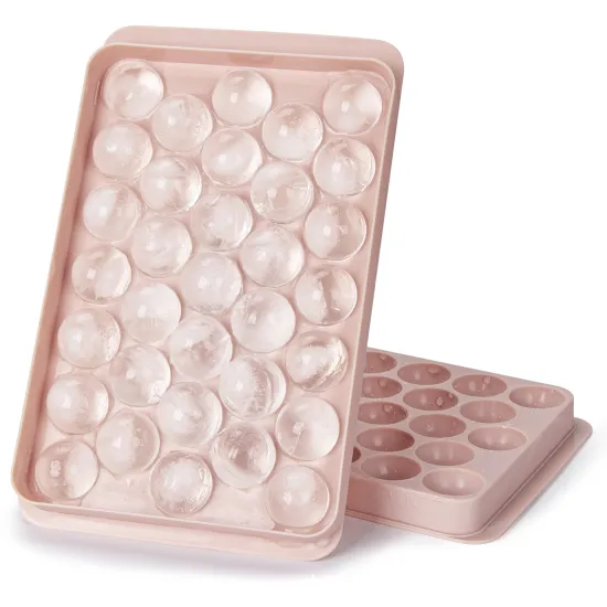 Y805 Ice Cube Tray: Sphere Ice Ball Maker Mold for Freezer - 33pcs Set
