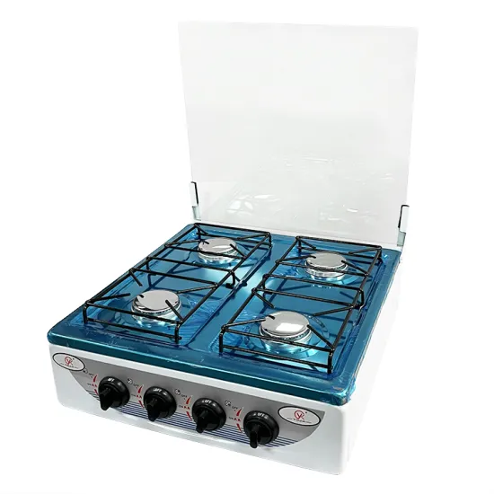 Stainless Steel 4 Burner Stove Glass Lid Cover Propane LPG Cooktop