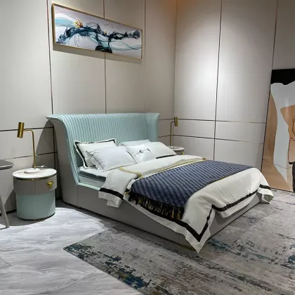 minimalist bedroom double bed