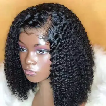 wholesale frontal custom wigs 100% human hair Bob water wave Raw brazilian virgin transparent lace short wavy human hair wigs