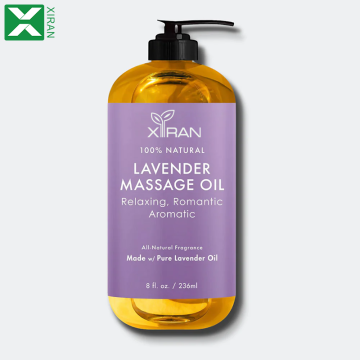 Private Label Lavender Massage Oil: 100% Pure Natural Organic Spa Body Care Essential Oil for Skin Care