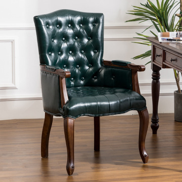 Classic Vintage Wood Backrest Study Chair