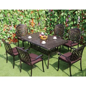 Cast Aluminum Garden Chair Set for Outdoor Patio Furniture