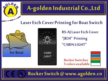Rocker switch carling t85 two color lighted 12v 24v on/off laser illuminated switch
